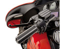Harley Davidson FL Shovel [1981-1984] – 10-Gauge Griffe Schwarz Eloxiert 1" Gaszüge-2