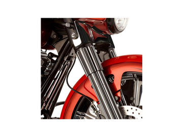 Harley Davidson Touring [1999-2013] – 10-Gauge Gabelschutz Schwarz Eloxiert - 0
