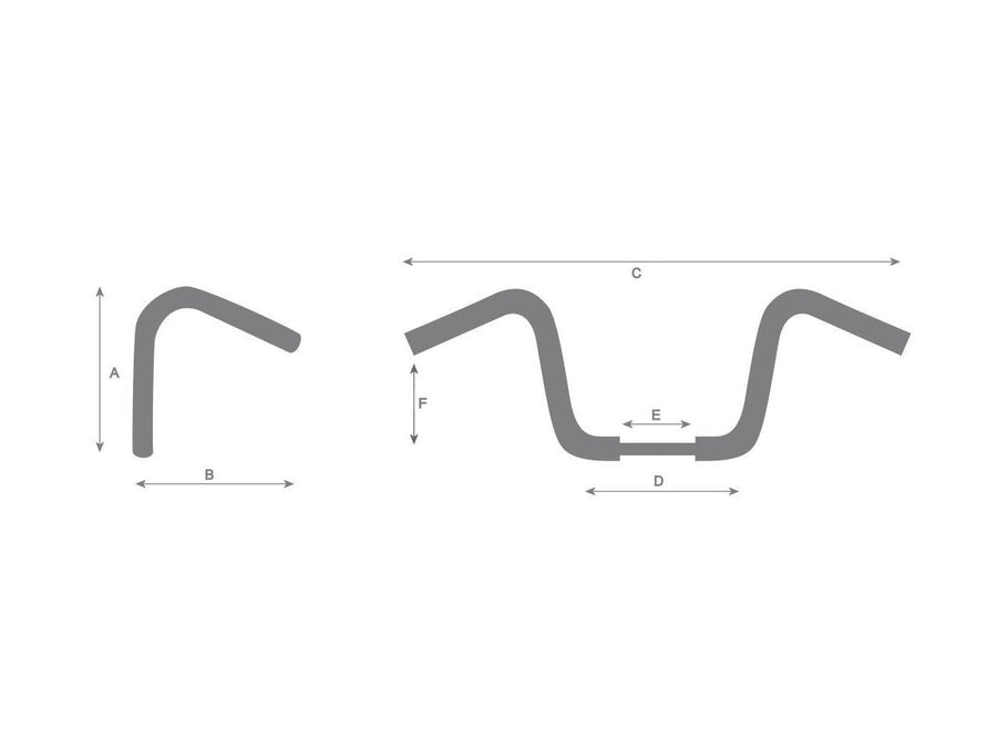 Harley Davidson Sportster [1986-2016] – 10 Bad Ape Hanger Lenker Nicht-Gedimmt 3-Loch