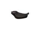 Harley Davidson Dyna [2006-2017] -Bob Job Boss Diamond Seat Vinyl noir-4