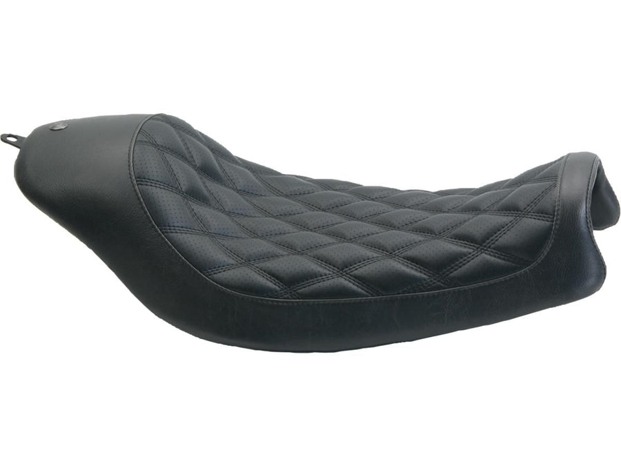 Harley Davidson Dyna Hinweis [2006-2017] – Boss Diamond Solositz Schwarz Vinyl