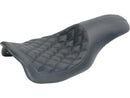 Harley Davidson Touring [2008-2025] – 2-Up Boss Diamond Sitz Schwarz Vinyl-1