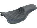 Harley Davidson Touring [2008-2025] – 2-Up Boss Diamond Sitz Schwarz Vinyl-4