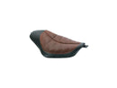 Harley Davidson Sportster [2010-2020]-Bob Job Enzo Horizontal Seat Brown Vinyl-3