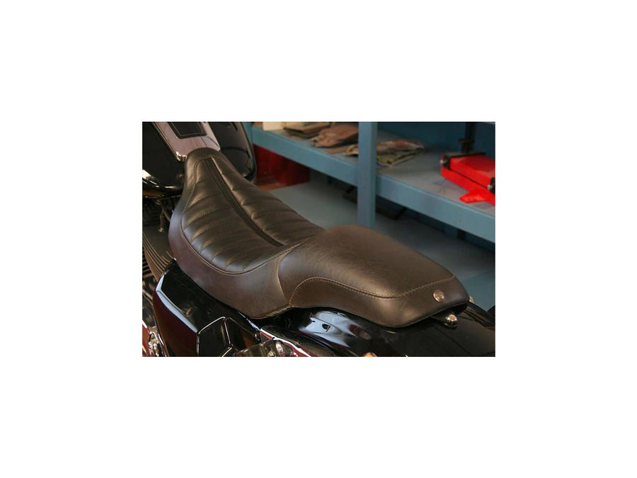Harley Davidson Touring [2008-2025] – FL Solositz Glattes Soziuspolster Schwarz Vinyl