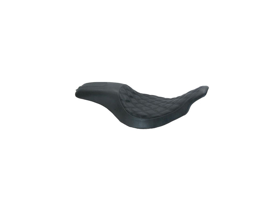 Harley Davidson Flhri [2004-2006]-2-up boss diamond seat black vinyl