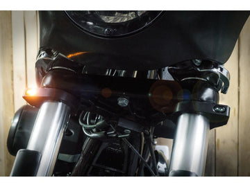 Harley Davidson mm fork tubes [1954-1956] – ZC-Line Micro LED Blinker Schwarz - 0