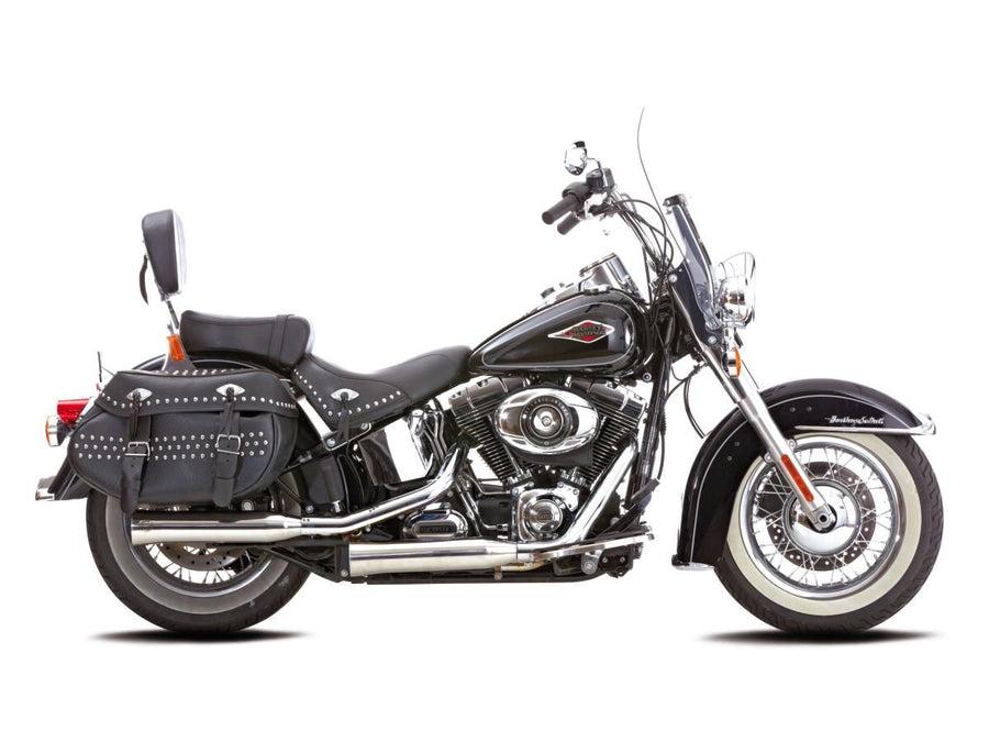 Harley Davidson FXSB [2017-2017] -Double Grooves Pantes-on Polished Silencer