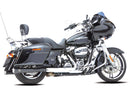 Harley Davidson Touring [2017-2020]-double grooves Slip-on silencer black ...-3