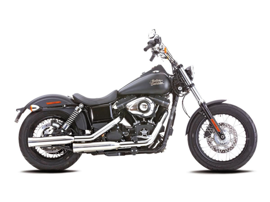 Harley Davidson Dyna [2006-2016] -Double grooves culotte de silencieux poli