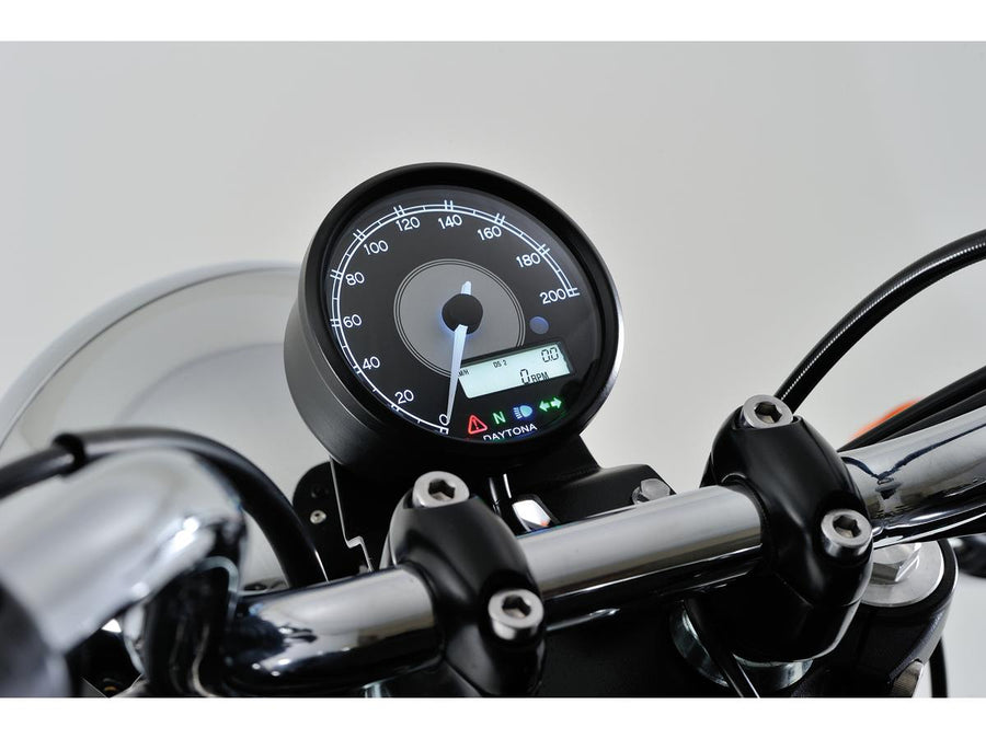 Harley Davidson Sportster [1986-2013] – Velona80 Tachoskala: 200 mph; 200 km/h;