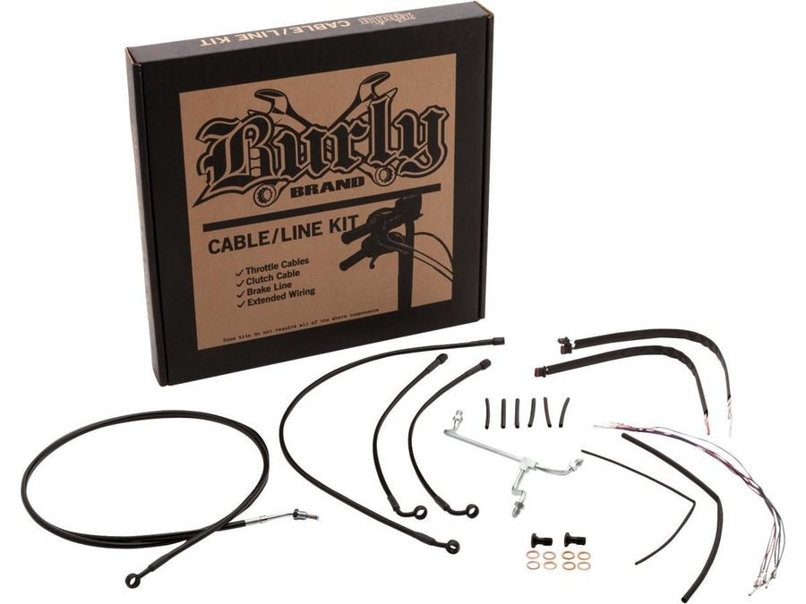 Harley Davidson FLTRUSE [2015-2016] – 16" Gorilla Bar Kabelsatz Schwarz Vinyl ABS