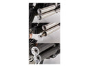 Harley Davidson FLDE [2018-2020]-Double grooves Slip-on silencer black satin-5