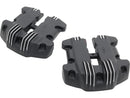 Harley Davidson Softail [2018-2024]-ribbed rocker box cover black cut-1