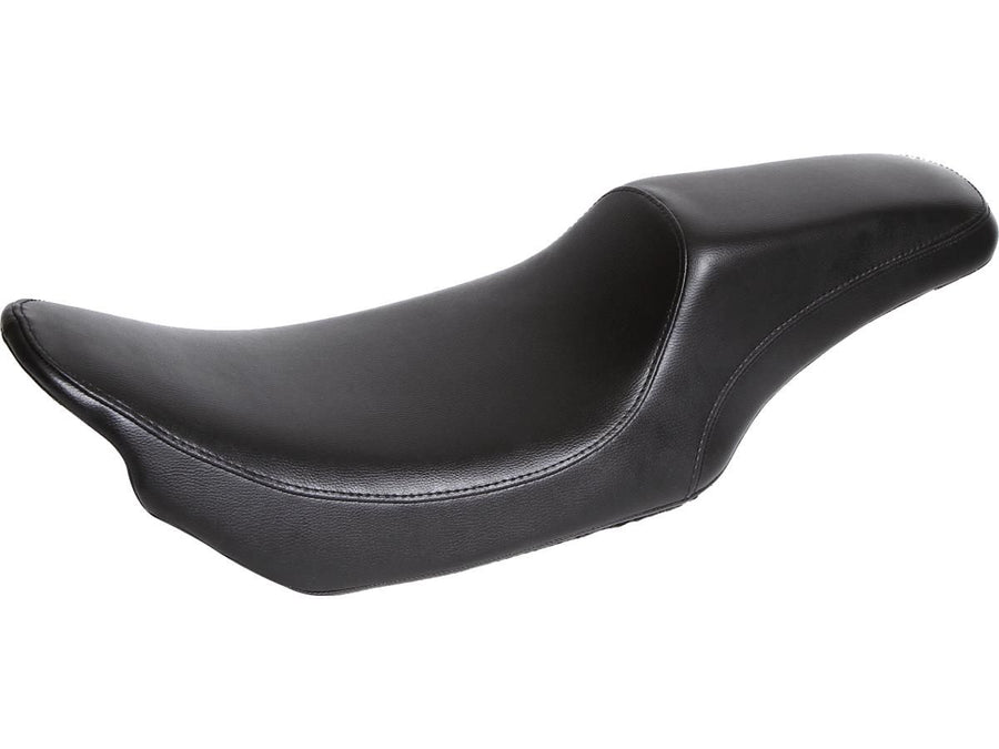 Harley Davidson Touring [2009-2025] – Gunfighter Glattes Sitz Schwarz Kunstleder