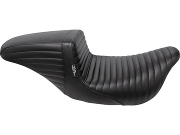 Harley Davidson Touring [2008-2025]-Kickflip seat folded seam of black vinyl