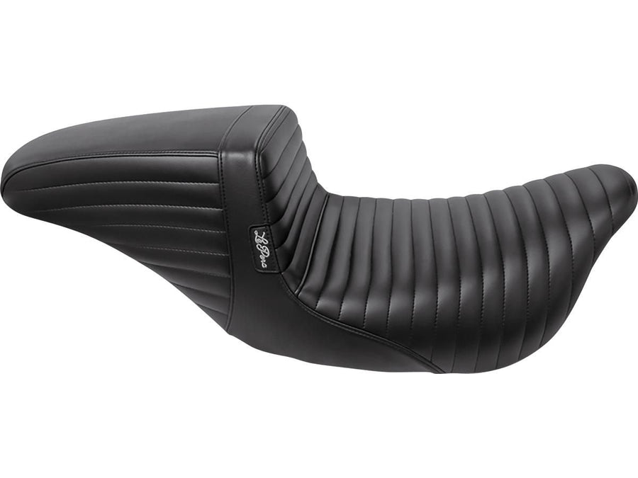 Harley Davidson Touring [2008-2025]-Kickflip seat folded seam of black vinyl