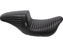 Harley Davidson Touring [2008-2025]-Kickflip seat folded seam of black vinyl-3