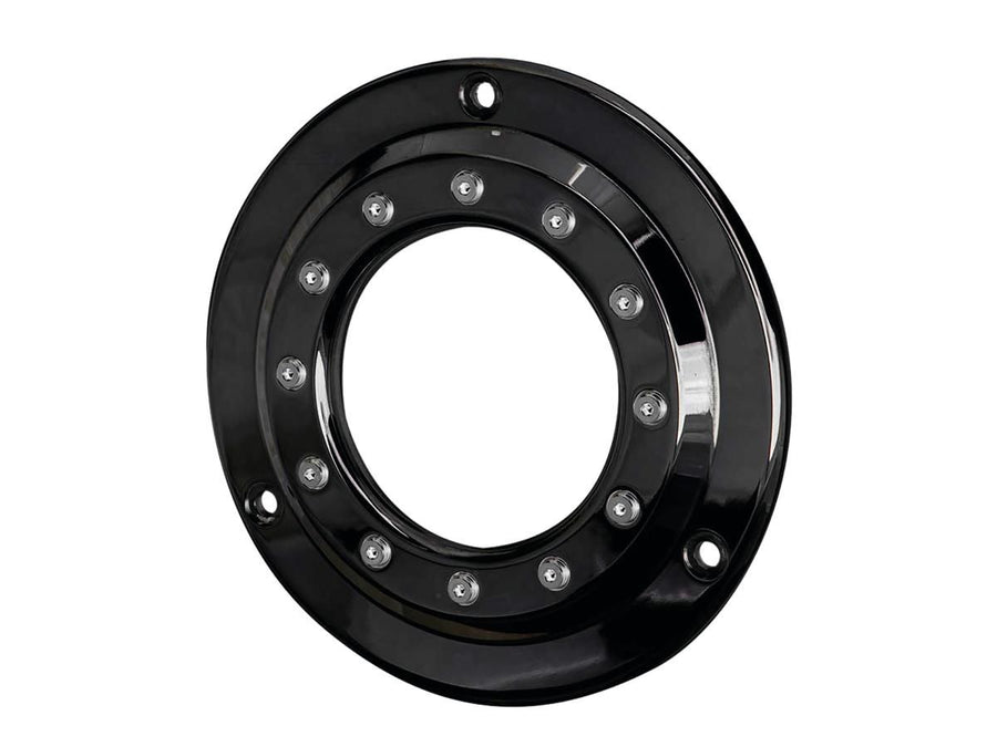 Harley Davidson FX Model [1985-1994] – Porthole Derby Abdeckung 3-Loch Glanz Schwarz