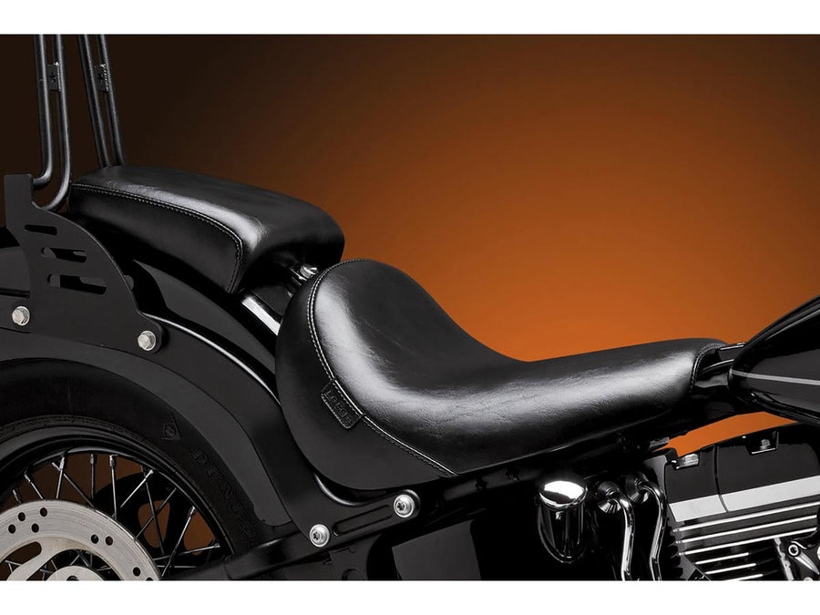 Harley Davidson FXS [2011-2012] – Bare Bones Soziuspolster Glattes Schwarzes Vinyl