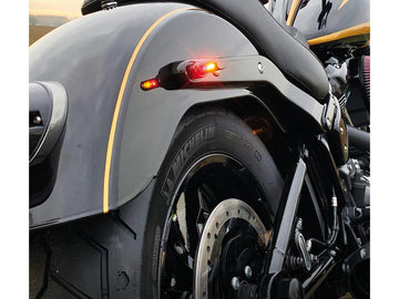 Harley Davidson Softail [1993-2024] -Winglet Micro LED blinker noir Anodisé - 0