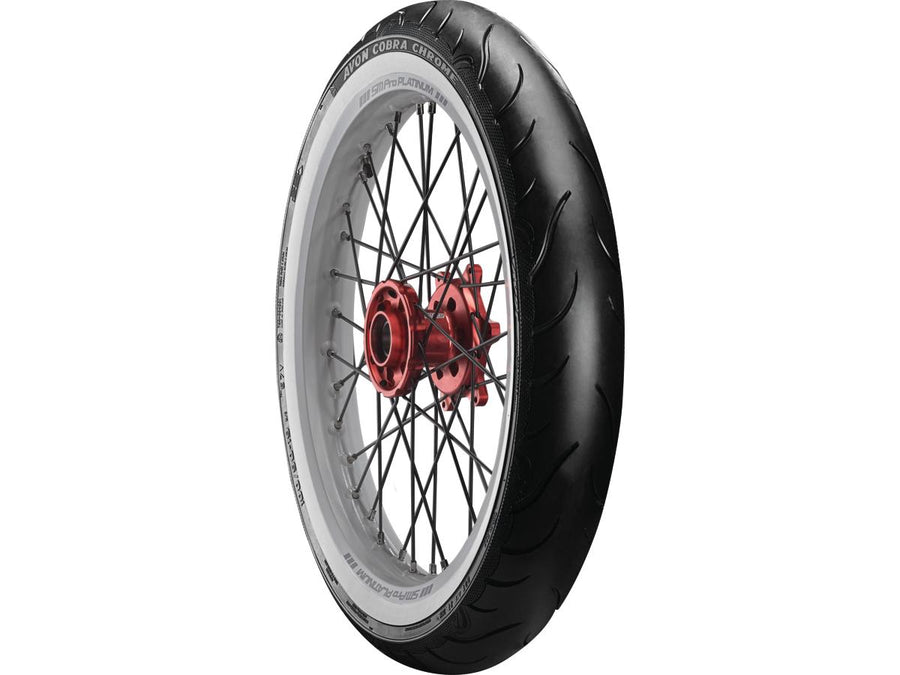 Harley Davidson-Cobra Chrome Tires 120 / 70-21 68V TL Mur blanc renforcé