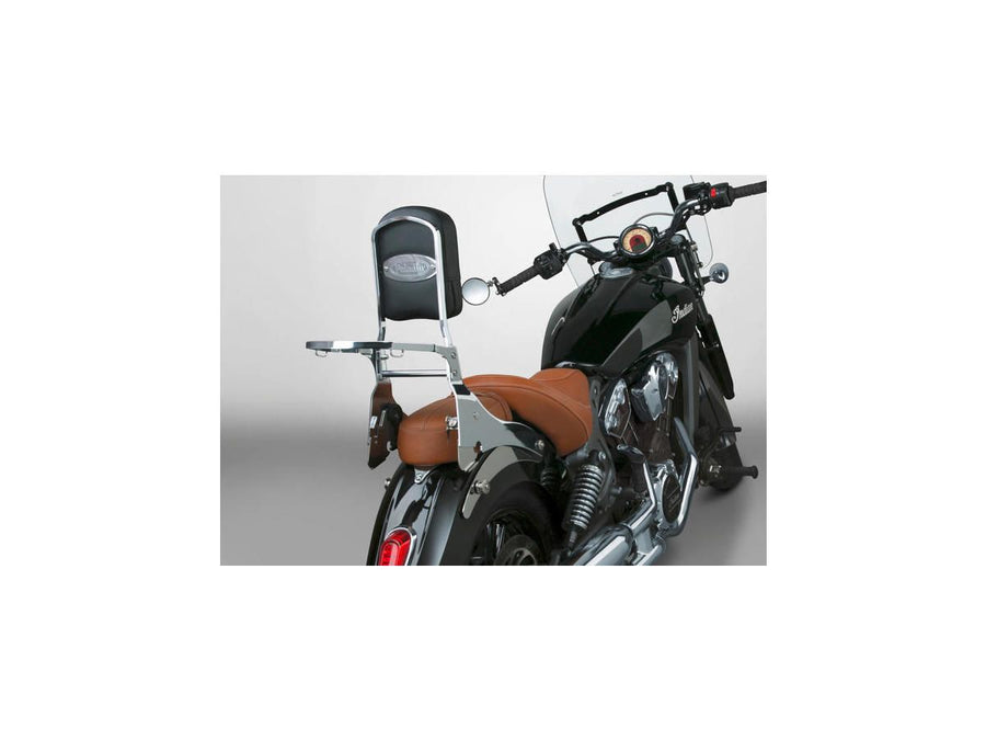 Harley Davidson Scout [2015-2024]-Paladin backrest luggage rack chrome