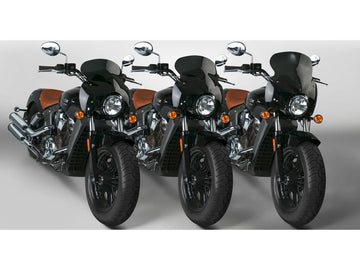 Harley Davidson Scout [2015-2024] – Wave QR® Schnellwechsel-Windschutzscheibe Höhe: - 0