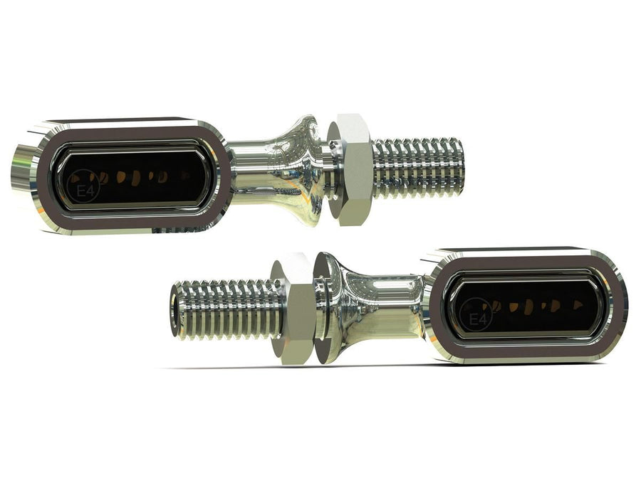 Harley Davidson – Streifen LED Blinker/Rücklicht/Bremslicht Aluminium Poliert Rauch