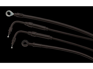 Harley Davidson Flhr [2000-2003]-18 "Gorilla bar cable set black vinyl non-abs - 0
