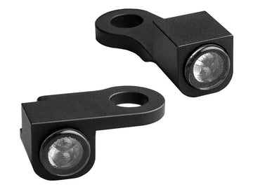Harley Davidson Sportster [2014-2020] – NANO Serie LED Blinker Schwarz Eloxiert Rauch