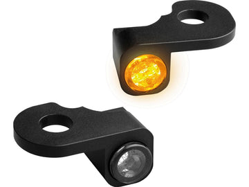 Harley Davidson Touring [2014-2020] – NANO Serie LED Blinker Schwarz Eloxiert - 0