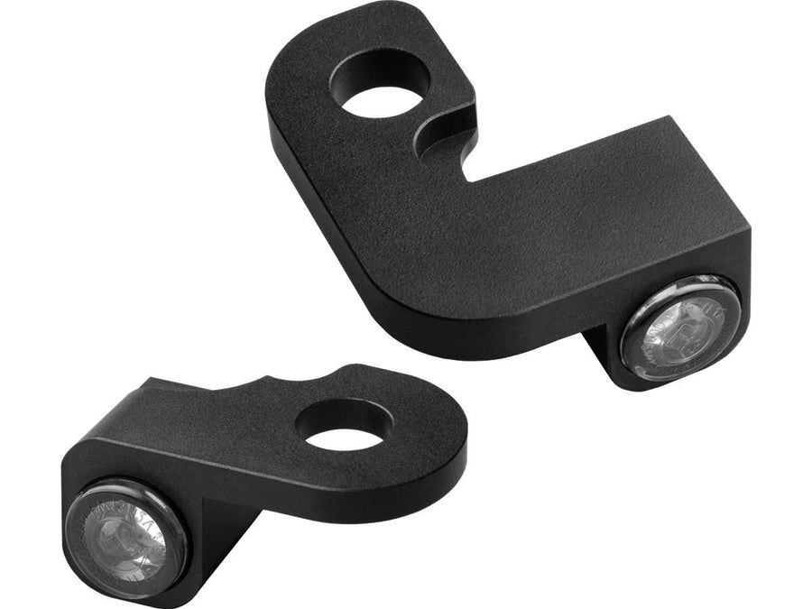 Harley Davidson Touring Hinweis [1990-2008] – NANO Serie LED Blinker Schwarz Eloxiert