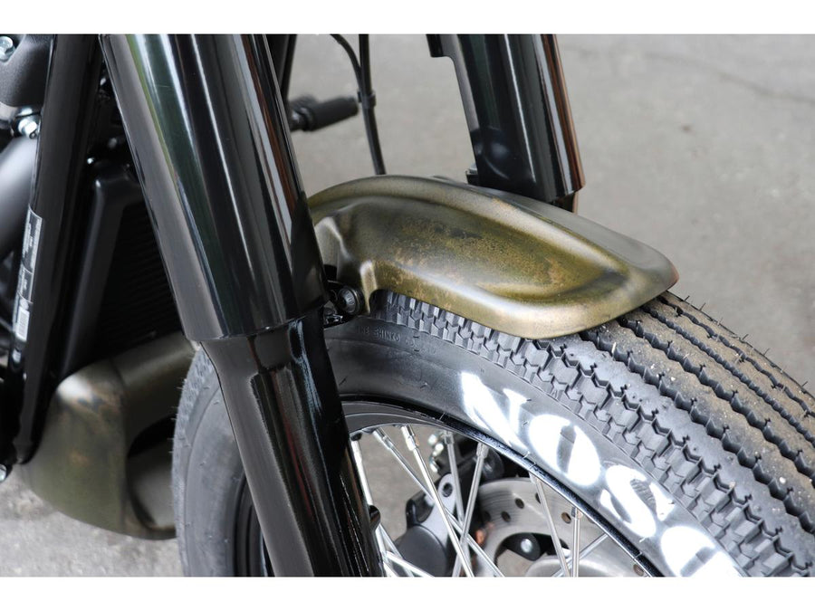 Harley Davidson FXBB [2018-2020]-Old School front wheel protection sheet gloss black black