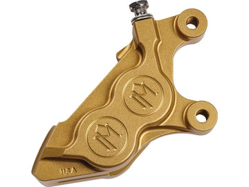 Harley Davidson Sportster [2014-2020] – 4-Kolben Bolt-On Bremssattel Gold Eloxiert …