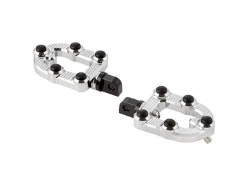 Harley Davidson Sportster [1991-2020]-Ness-MX Footrests (without brackets) Chrome