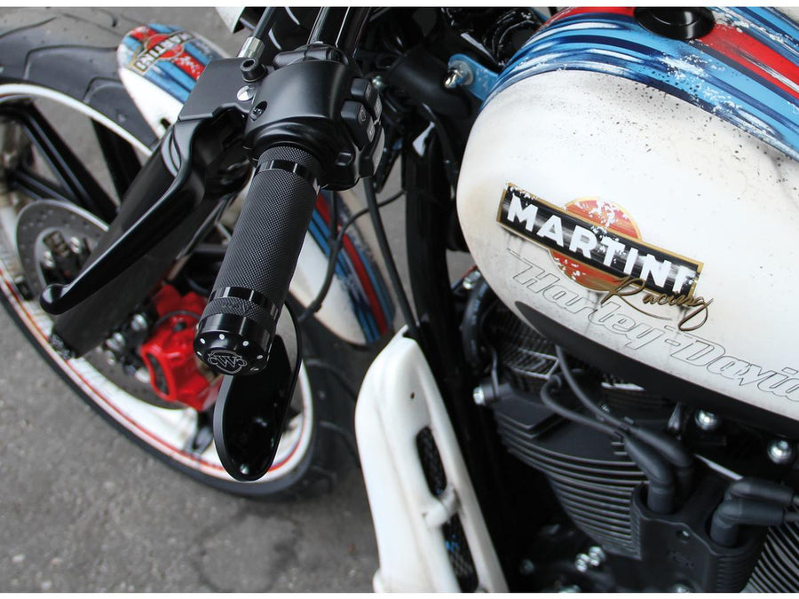 Harley Davidson Touring [2008-2024] -logo Handle Black Powder Coated 1 "Gas Train
