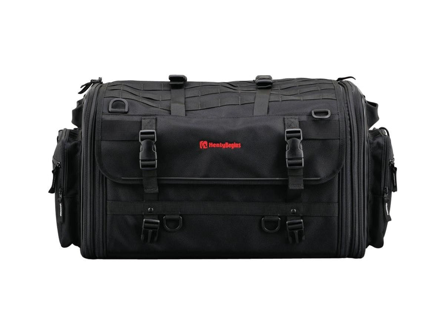 Harley Davidson - expandable seat pocket with variable volume of 53 - 70 l black