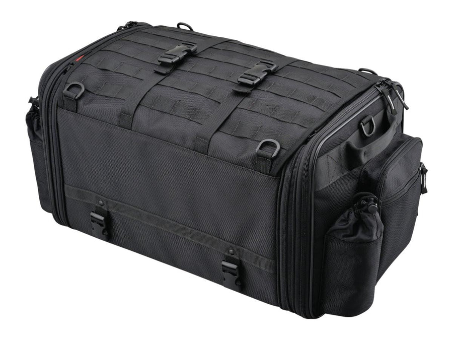 Harley Davidson - expandable seat pocket with variable volume of 53 - 70 l black