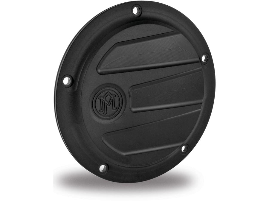Harley Davidson Softail [2000-2017]-Scallop Derby Cover Black Ops