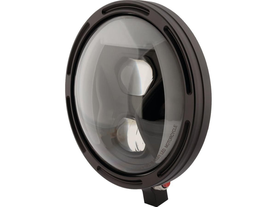 Harley Davidson-Frame-R1 Type 8 LED 7 "phares installés LED noire ci-dessous