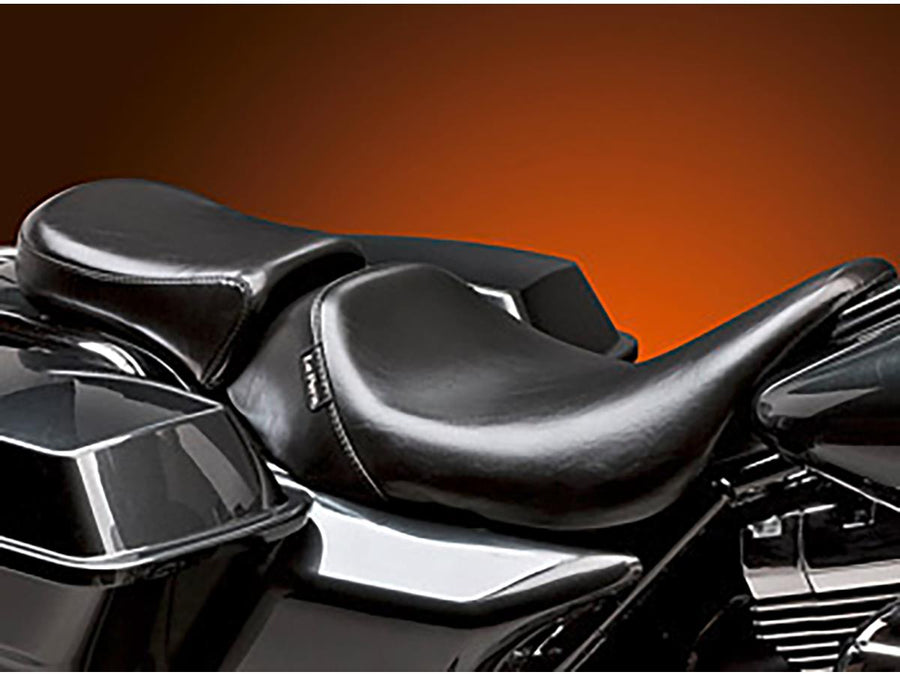 Harley Davidson Touring [2008-2025] – Bare Bones Gel Soziuspolster Glattes Schwarzes