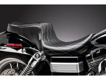 Harley Davidson Dyna [1996-2003] -Sicee siège diamant stitch vinyle noir