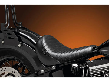 Harley Davidson FLS [2016-2017] – Bare Bones Solo Sitz Gefaltete Naht Schwarzes Vinyl