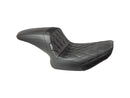 Harley Davidson Fxbr [2023-2025]-Kickflip seat Diamond Stitch Black Vinyl-1