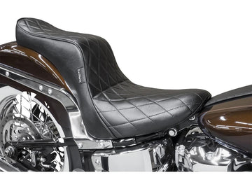Harley Davidson Softail [1984-1999] -Cherokee Seat Diamond Stiting Black Vinyl
