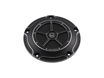 Harley Davidson Touring [2016-2024]-derby cover black anodized