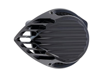 Harley Davidson Softail [2016-2017] – Gerippter Luftfilter Schwarz Eloxiert