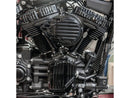 Harley Davidson Dyna [2000-2017] – Gerippter Luftfilter Schwarz Eloxiert-2