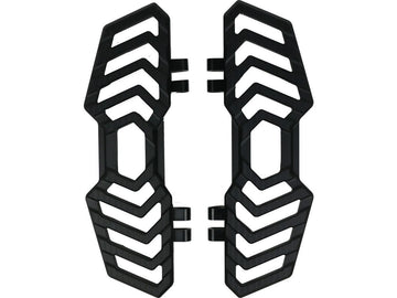 Harley Davidson Touring [1985-2025] -Rrec-carreau de pied du conducteur Black Anodisé